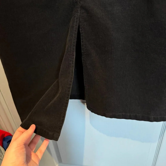 Cherokee Corduroy Maxi Skirt Size 18 Black Whimsigoth Goth Witchy Y2K 90s Grunge - Picture 8 of 13